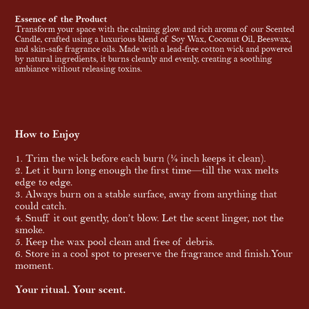 Scented Candle  Rubino