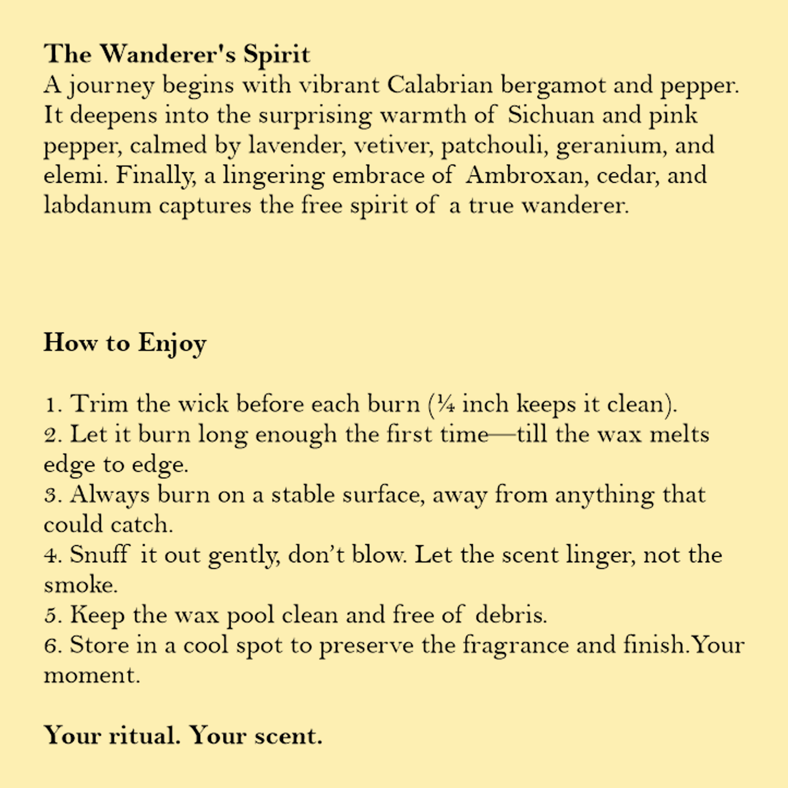 Scented Candle Limone