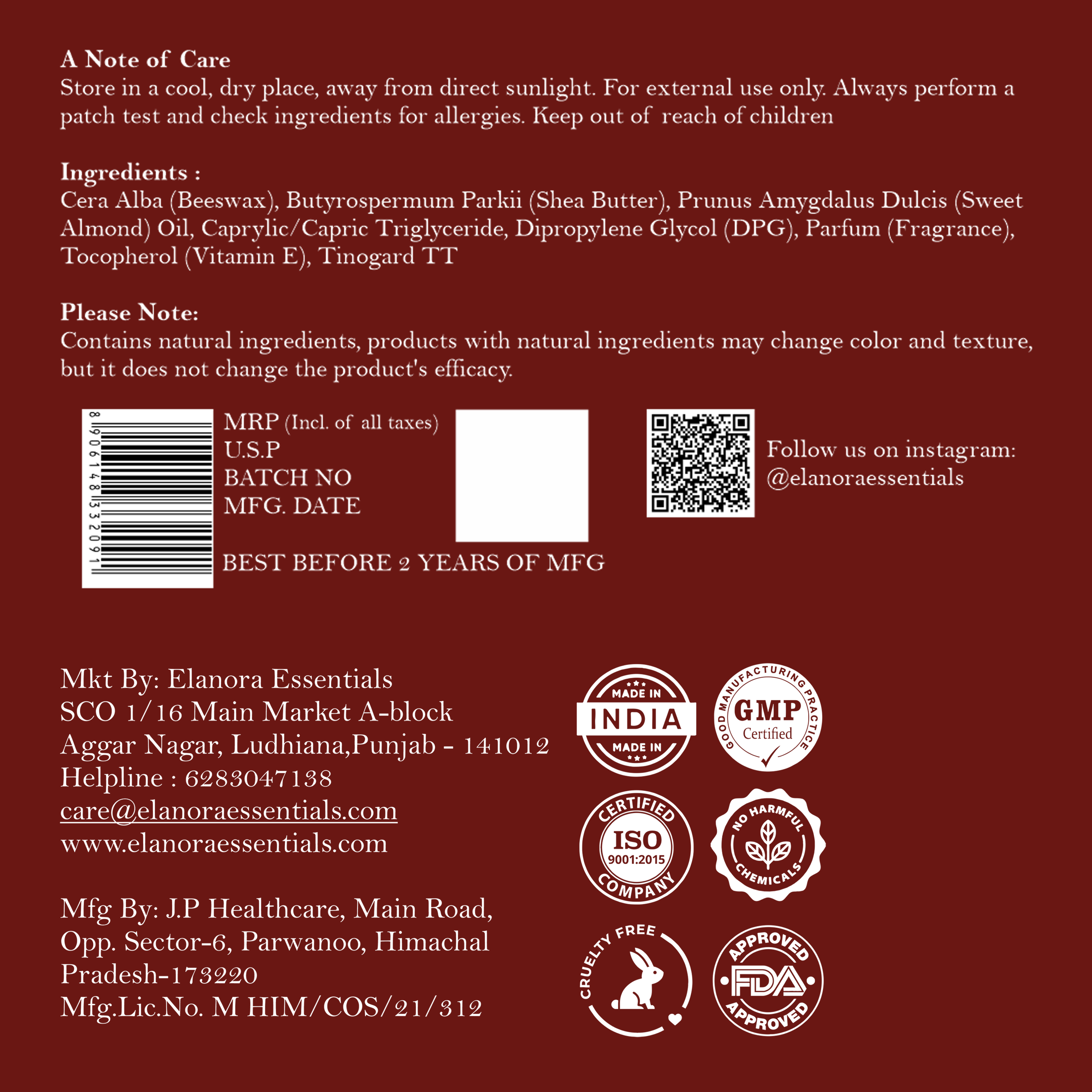 Solid Perfume Rubino